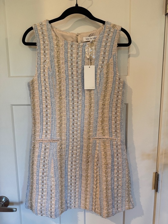 Sofie The Label Dresses & Skirts - NWT Sofie the Label Tweed Mini Dress | Sleeveless | Textured Stripe